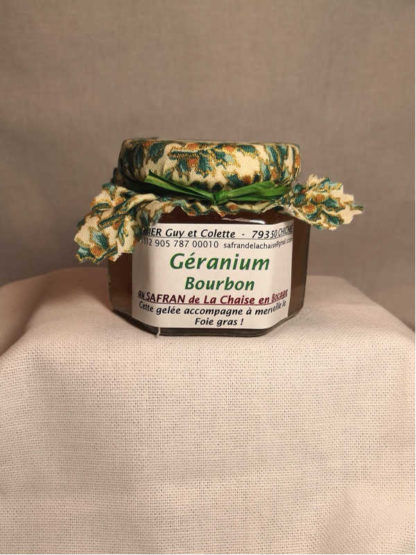Gelée de géranium bourbon au safran